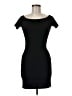 Aqua Solid Black Cocktail Dress Size M - photo 1