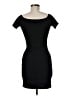 Aqua Solid Black Cocktail Dress Size M - photo 2