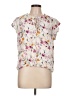 Buffalo by David Bitton Floral Ivory Short Sleeve Blouse Size L - photo 1