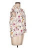 Buffalo by David Bitton Floral Ivory Short Sleeve Blouse Size L - photo 4