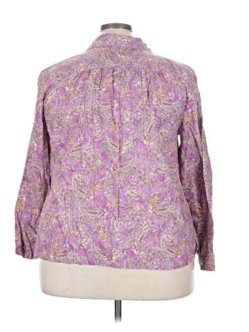 J.Jill 3/4 Sleeve Button-Down Shirt (view 2)