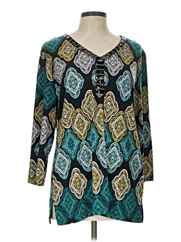 JM Collection 3/4 Sleeve Blouse (view 1)