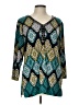 JM Collection Teal 3/4 Sleeve Blouse Size L - photo 1