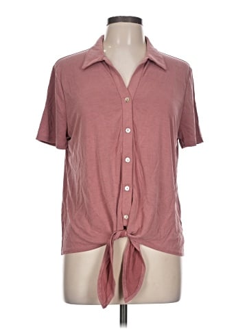 Green Envelope Short Sleeve Blouse (view 1)