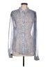 Veronica Beard Print Blue Long Sleeve Blouse Size 12 - photo 1