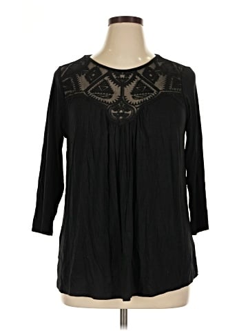 Green Envelope 3/4 Sleeve Blouse (view 1)