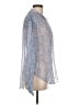 Veronica Beard Print Blue Long Sleeve Blouse Size 12 - photo 4
