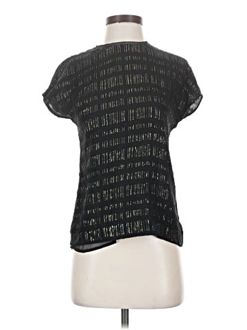 Reiss Short Sleeve Silk Top (view 1)