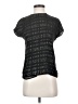 Reiss Black Short Sleeve Silk Top Size 0 - photo 1
