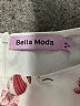 Bella 100% Polyester Floral Ivory Dress Size 4 - photo 3