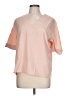 Unbranded Color Block Pink Short Sleeve Blouse Size L - photo 1