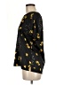 Rose + Olive Stars Black Short Sleeve Blouse Size M - photo 5