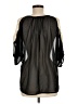 American Dream 100% Polyester Black 3/4 Sleeve Blouse Size M - photo 2