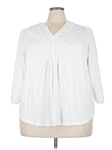 Lands' End 3/4 Sleeve Blouse (view 1)