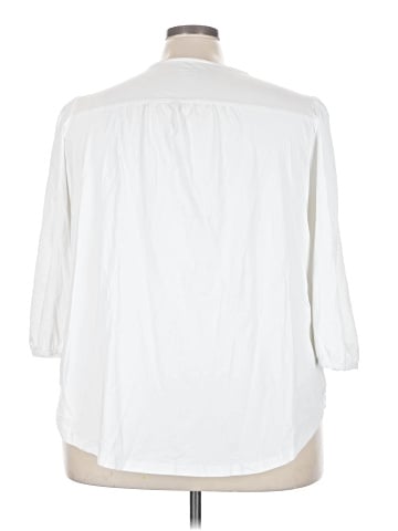 Lands' End 3/4 Sleeve Blouse (view 2)