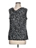 212 Collection Black Sleeveless Blouse Size L - photo 1
