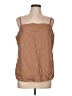 David Tate Brown Sleeveless Blouse Size L - photo 1