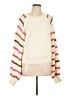 Left Coast by Dolan 100% Rayon Stripes Ivory Pullover Sweater Size L - photo 1
