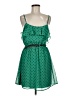 Forever 21 100% Polyester Polka Dots Green Casual Dress Size M - photo 1