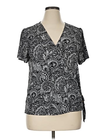 MICHAEL Michael Kors Short Sleeve Blouse (view 1)
