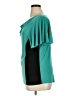 Star Vixen Color Block Teal Short Sleeve Blouse Size 1X - photo 5