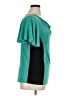Star Vixen Color Block Teal Short Sleeve Blouse Size 1X - photo 4
