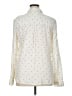 SO 100% Rayon Polka Dots Ivory Long Sleeve Button-Down Shirt Size XL - photo 2