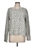 Jane and Delancey Animal Print Silver Pullover Sweater Size L - photo 1