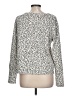 Jane and Delancey Animal Print Silver Pullover Sweater Size L - photo 2