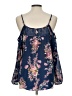 Rewind Blue Sleeveless Blouse Size L - photo 2