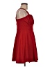 Francesca's Solid Red Cocktail Dress Size M - photo 4