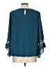 New Directions 100% Polyester Teal 3/4 Sleeve Blouse Size L - photo 2