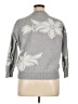 Nicole Miller New York Floral Gray Pullover Sweater Size 1X - photo 2