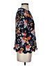 Victoria Beckham for Target 100% Polyester Floral Blue Short Sleeve Blouse Size S - photo 4