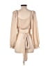 Olivaceous Tan Black Long Sleeve Blouse Size L - photo 2