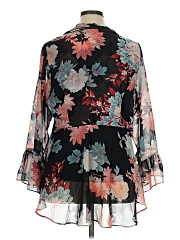 City Chic 3/4 Sleeve Blouse (view 2)