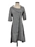 Assorted Brands Solid Gray Casual Dress Size S - photo 1