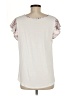 Papermoon 100% Polyester Stripes Ivory Short Sleeve Blouse Size M - photo 2