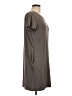 Sugar Lips Solid Gray Casual Dress Size 10 (estimated) - photo 4