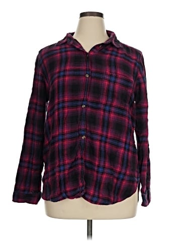 American Eagle Outfitters Long Sleeve Button-Down Shirt (view 1)