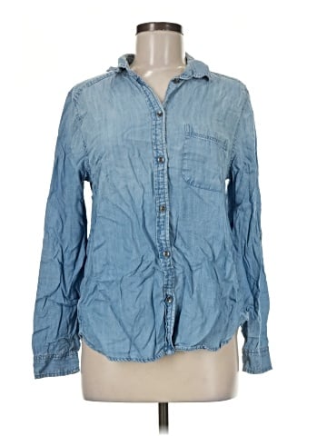 American Eagle Outfitters Long Sleeve Button-Down Shirt (view 1)