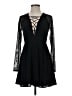 Express 100% Polyester Black Cocktail Dress Size 4 - photo 1
