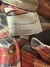 American Eagle Outfitters Plaid Tan Long Sleeve Button-Down Shirt Size S - photo 7