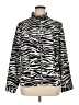 Additions by Chico's Animal Print Silver Long Sleeve Blouse Size XL (3) - photo 1