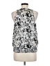 Laundry by Shelli Segal 100% Polyester Silver Sleeveless Blouse Size 8 - photo 2