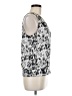 Laundry by Shelli Segal 100% Polyester Silver Sleeveless Blouse Size 8 - photo 4