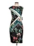 Vince Camuto Graphic Black Cocktail Dress Size 10 - photo 1