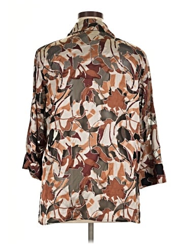 Draper's & Damon's 3/4 Sleeve Button-Down Shirt (view 2)