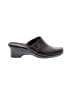 Clarks 100% Leather Brown Mule/Clog Size 8 1/2 - photo 1