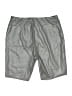 Forever 21 100% Polyurethane Metallic Silver Athletic Shorts Size L - photo 2